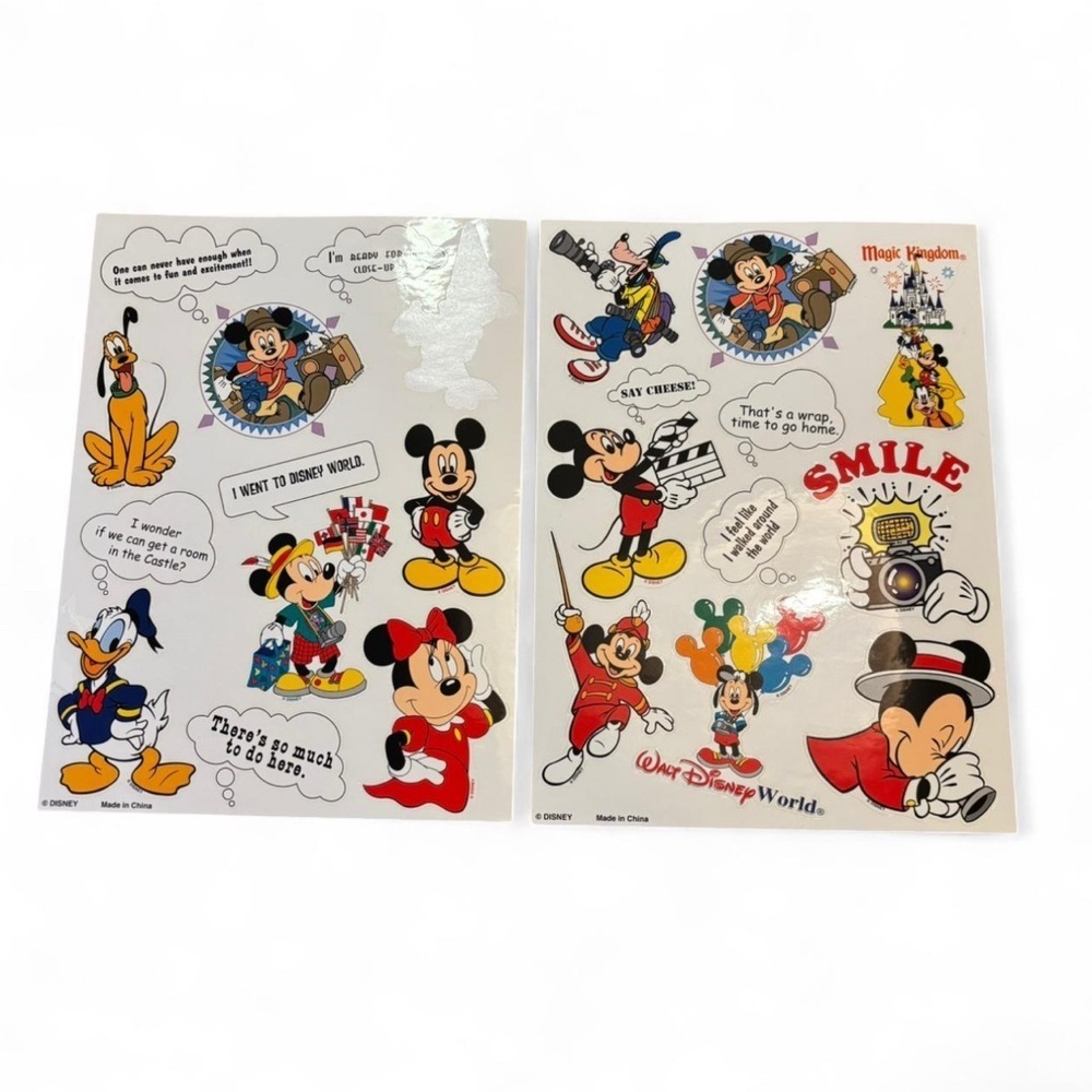Disney Capture The Moment Scrapbooking Stickers Mixed Lot 8 Pages - Picture 3 of 5